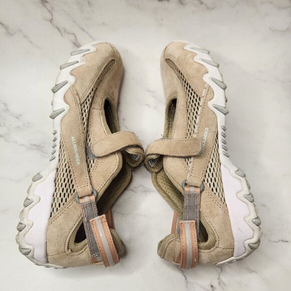 Mephisto Allrounder Tan Sueded Hiking Shoes Flats Walking Sandals Women's 9 - Picture 6 of 10